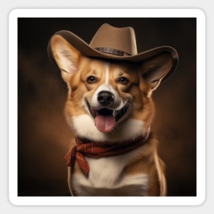 Cowboy Dog - Pembroke Welsh Corgi Magnet